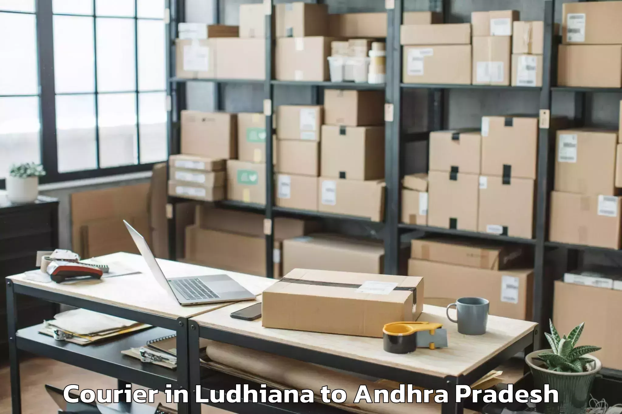 Easy Ludhiana to Pellakur Courier Booking